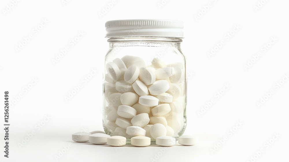 jar of pills on an isolated white background, object focused, png, stock image, hd quality, natural look, jar of pills on an isolated white background, object focused, png, stock image, hd quality, natural look,