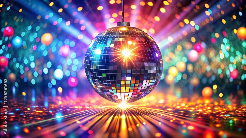 Fototapeta premium Dynamic Disco Ball Reflections