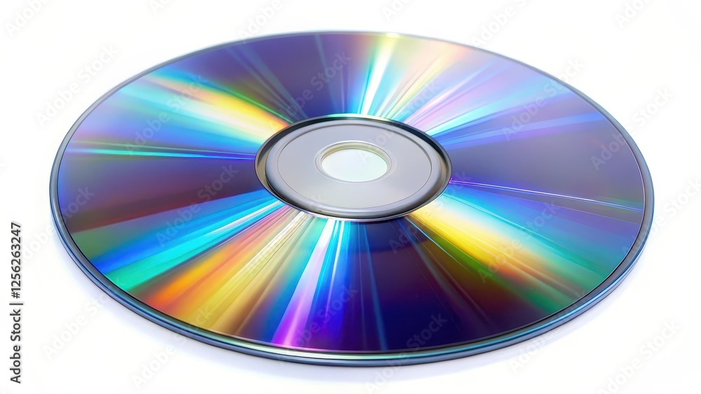 Compact Disc on White Background Compact Disc on White Background