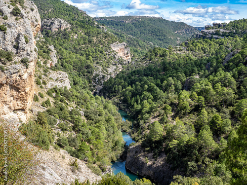 Place known as Ventano del diablo, Cuenca mountain range, Spain photo