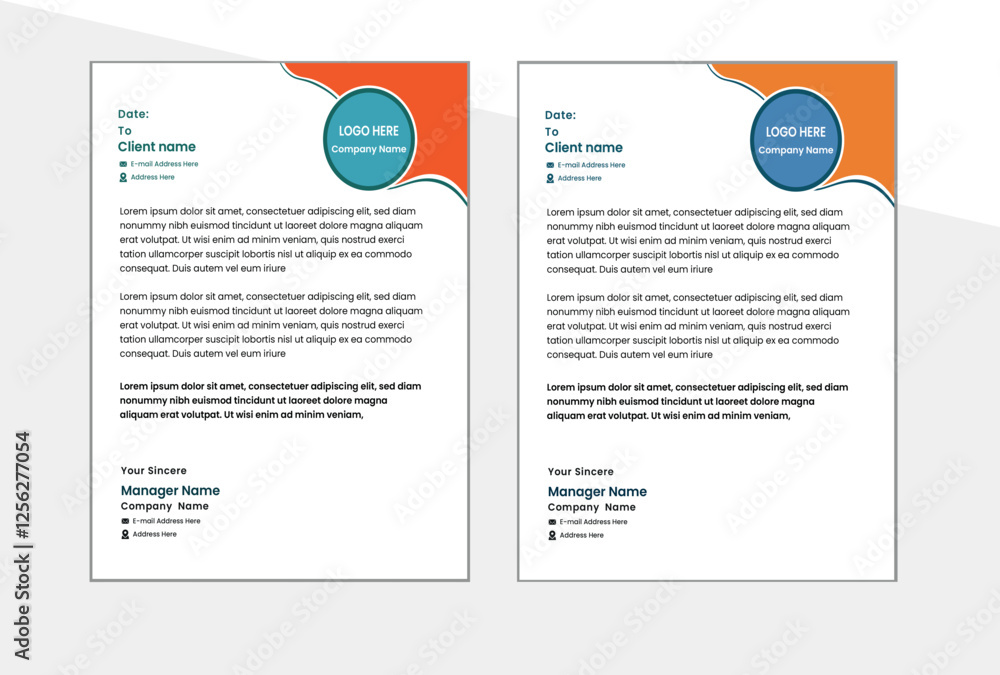 Fototapeta premium BUSINESS LETTER HEAD