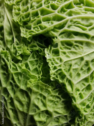 Savoy cabbage leaves