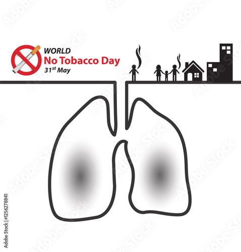 World No Tobacco Day concept. vector illustration.