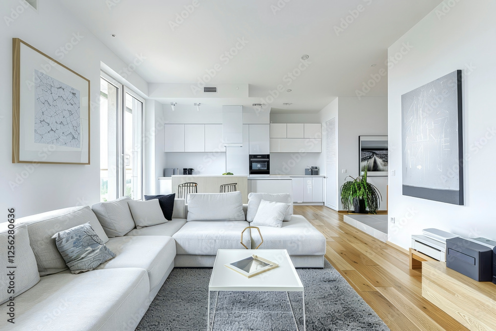 Modern bright interior. Generative AI Modern bright interior. Generative AI