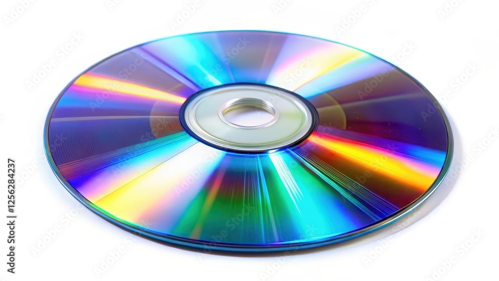 Compact Disc on White Background Compact Disc on White Background