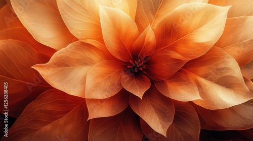 Wallpaper Mural A close-up image of translucent flower petals overlapping each other, Torontodigital.ca