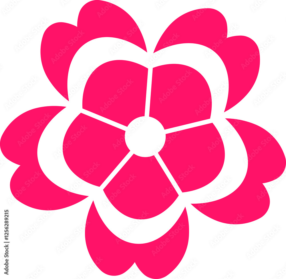 Cherry Peach plum Blossom flower spring flowers flat icon set for apps websites or print Cherry Peach plum Blossom flower spring flowers flat icon set for apps websites or print