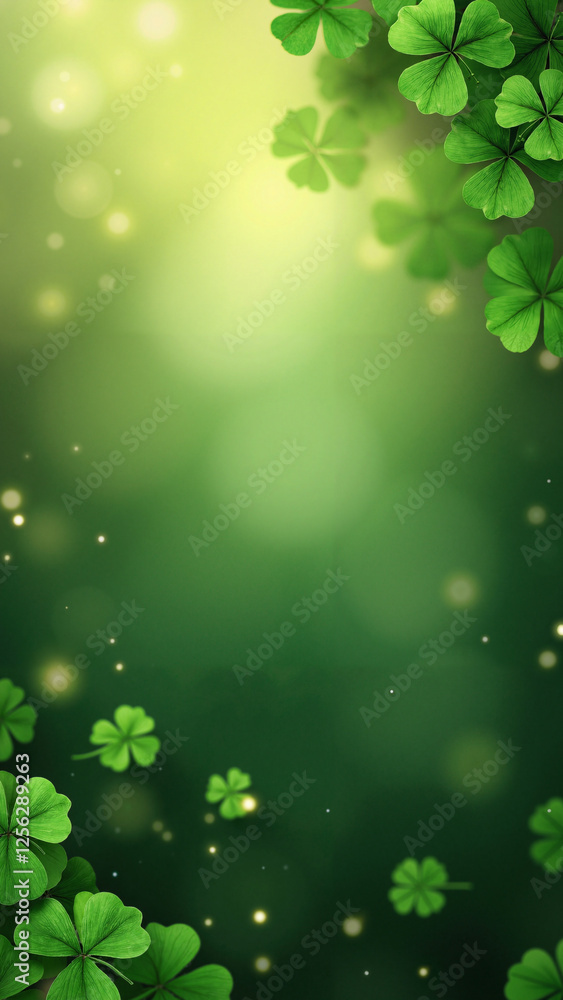 Vibrant St. Patrick's Day Banner with Clovers: Perfect for Marketing, Events, and Holiday Promotions Vibrant St. Patrick's Day Banner with Clovers: Perfect for Marketing, Events, and Holiday Promotions