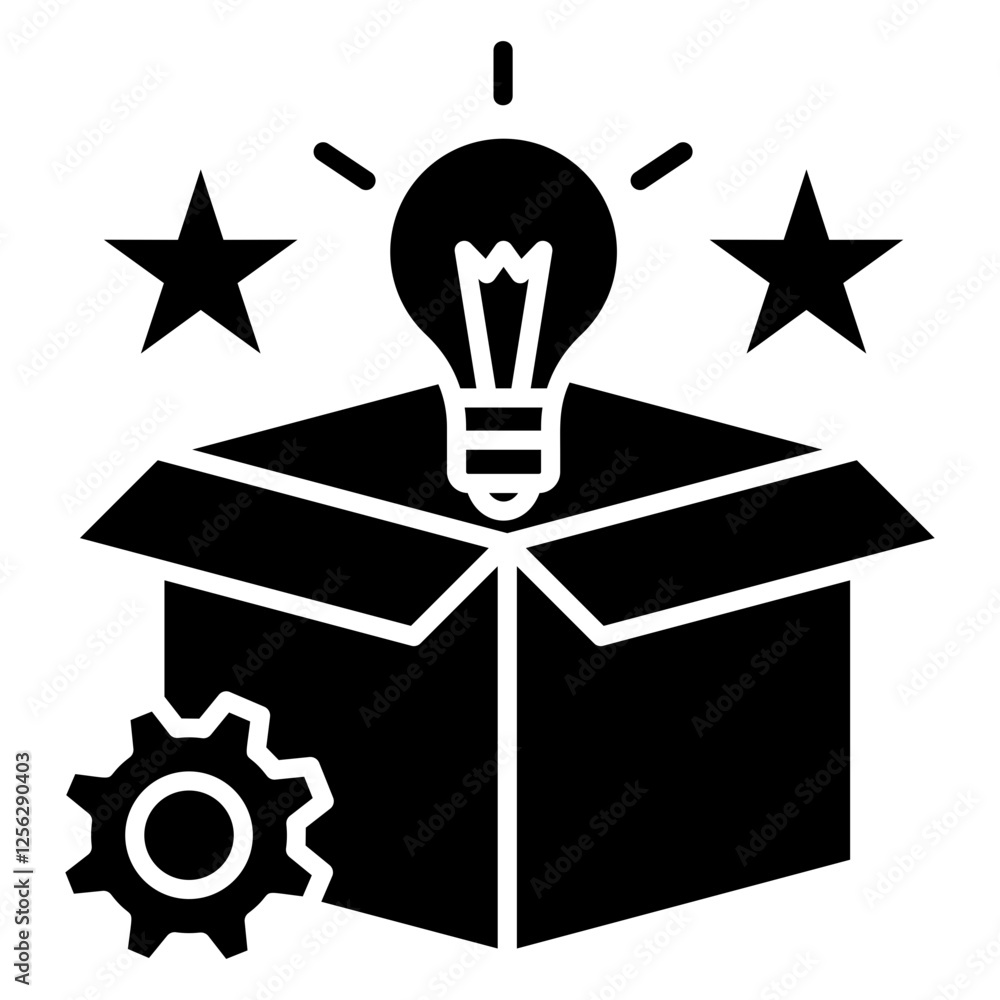 New Product Glyph Icon New Product Glyph Icon