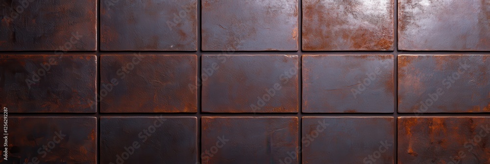 Naklejka premium Brutal metallic background with rusted steel texture for industrial design
