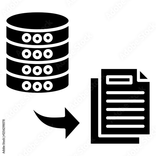 Data Transformation Glyph Icon