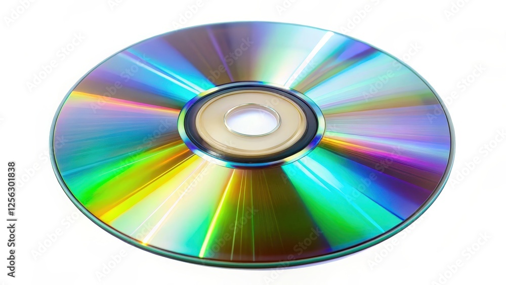 Compact Disc on White Background Compact Disc on White Background