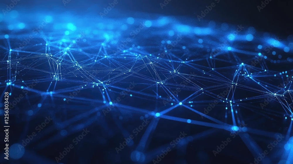 Obraz premium Blue Geometric Business Background