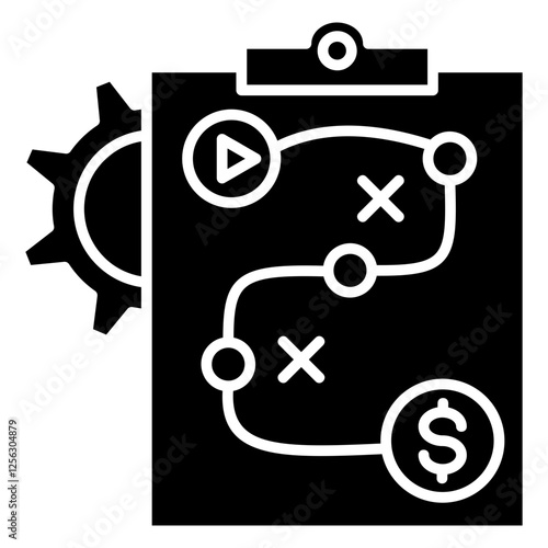 Planning Glyph Icon