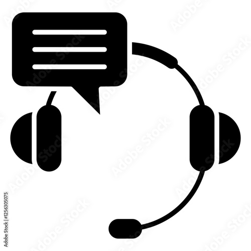 Customer Service Glyph Icon