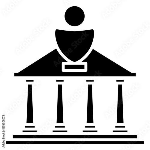 Museum Glyph Icon