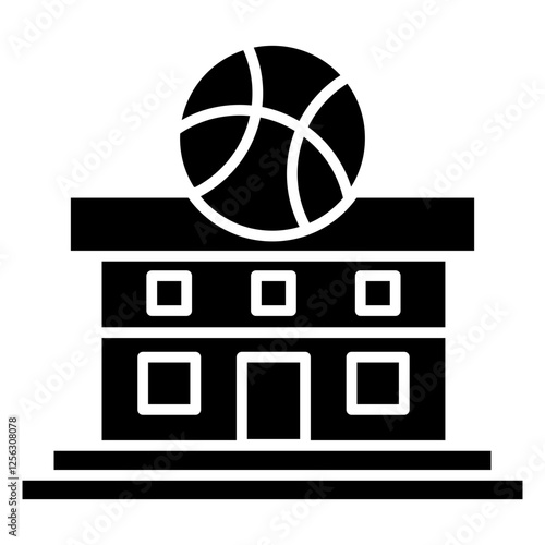Sport Center Glyph Icon