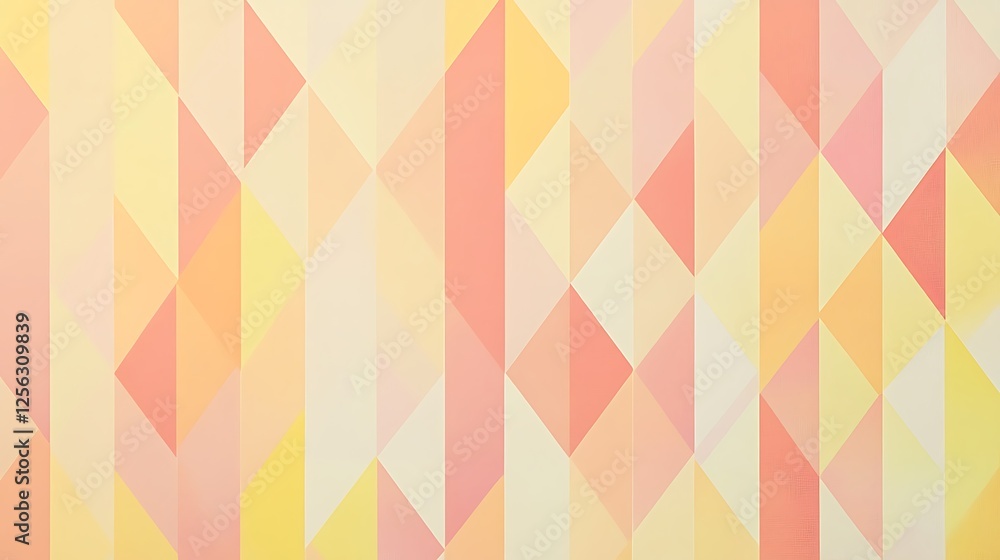 Abstract Geometric Pattern in Pastel Yellow and Peach Tones Abstract Geometric Pattern in Pastel Yellow and Peach Tones