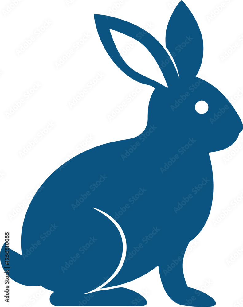 Obraz premium vector illustration of a rabbit, Bunny easter editable vector