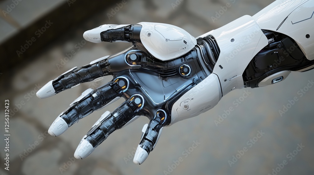 Fototapeta premium AI, machine learning, and big data analysis are creating innovative and futuristic technologies.