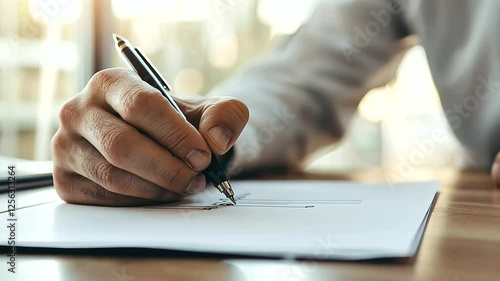 Close-up of Business Expense Check Handwritten Details