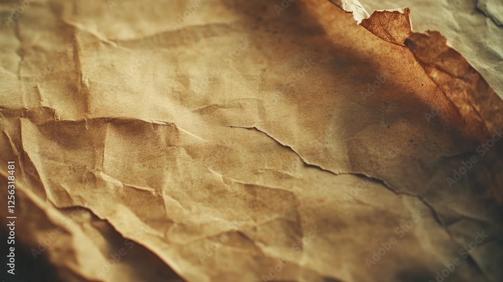 Fototapeta premium Old paper texture background with a vintage brown paper sheet , vintage, antique, aged, textured, grunge, retro, parchment