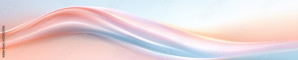 Abstract digital art piece with a wave-like design. the background is a gradient of pastel colors, with shades of pink, peach, and light blue. Abstract digital art piece with a wave-like design. the background is a gradient of pastel colors, with shades of pink, peach, and light blue.