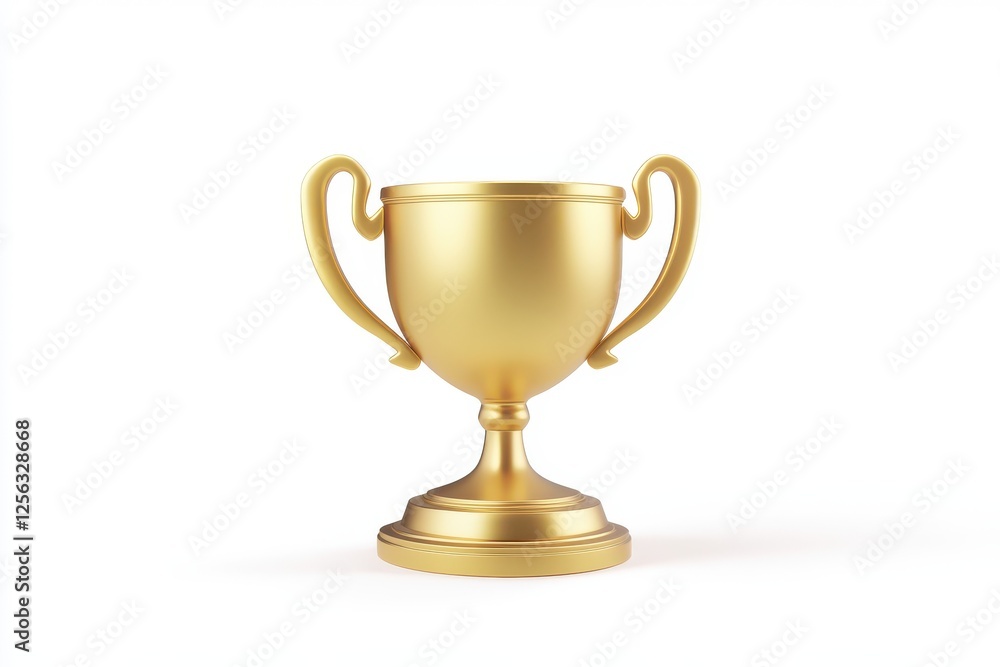 3D Financial Reward Icon Isolated and White Background 3D Financial Reward Icon Isolated and White Background