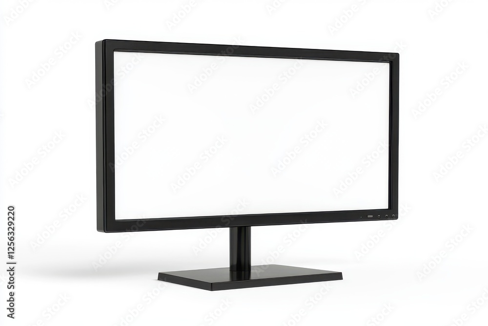 3D Gaming Monitor Isolated and White Background 3D Gaming Monitor Isolated and White Background