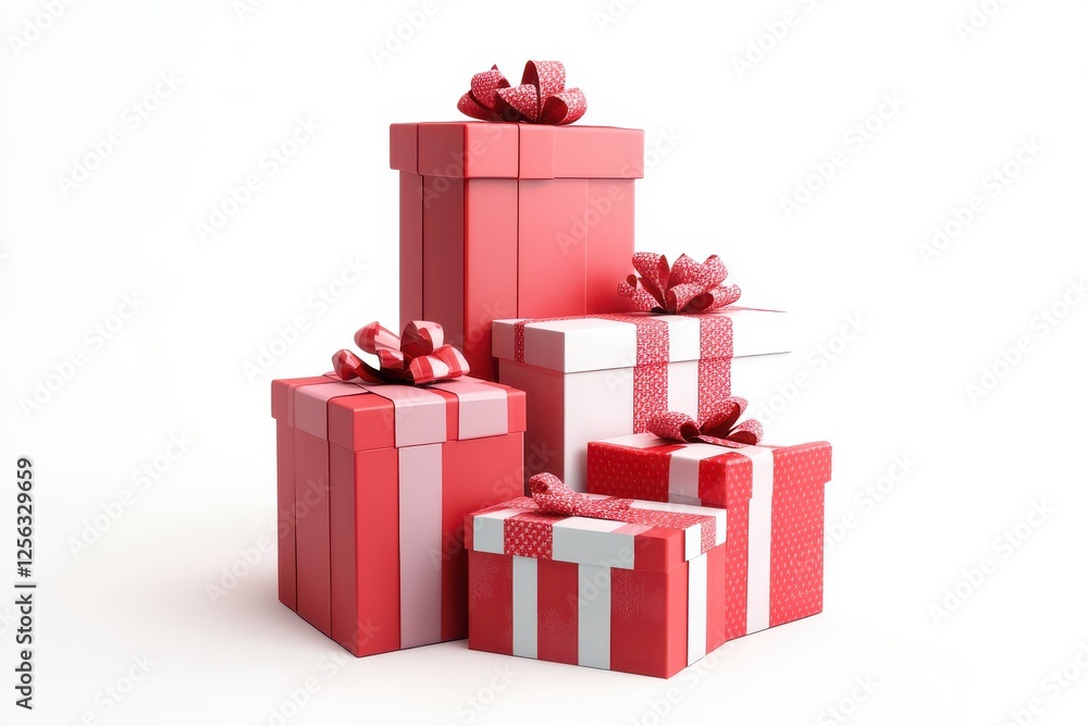 3D Gift Box Emoji Icon Isolated and White Background 3D Gift Box Emoji Icon Isolated and White Background