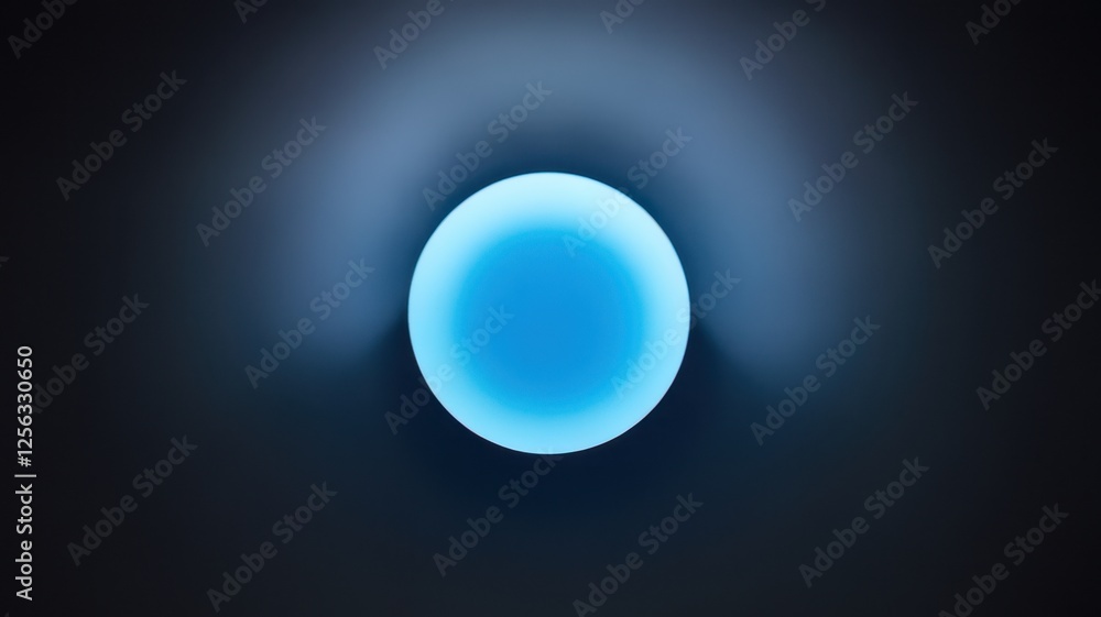 A mesmerizing blue light orb against a dark background, creating a serene and calming atmosphere. A mesmerizing blue light orb against a dark background, creating a serene and calming atmosphere.