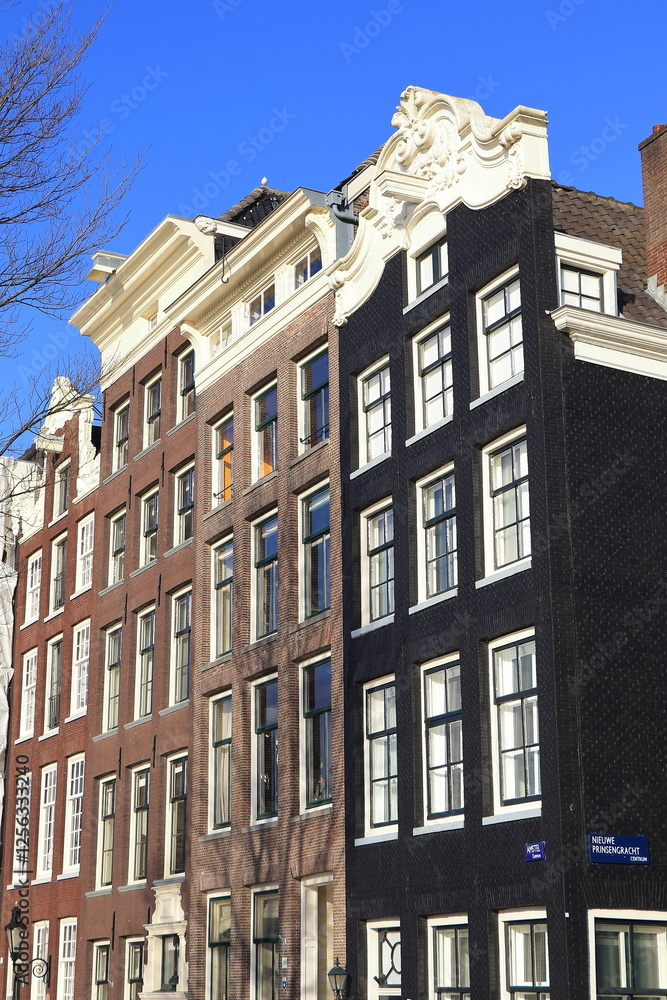 Fototapeta premium Amsterdam Amstel House Facades, Netherlands