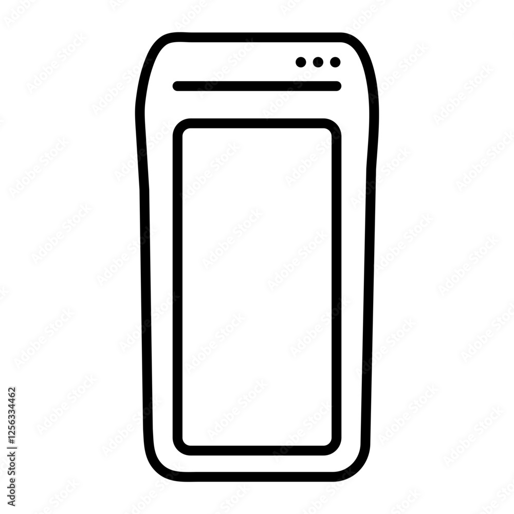 Terminal device family outline icon pack Terminal device family outline icon pack