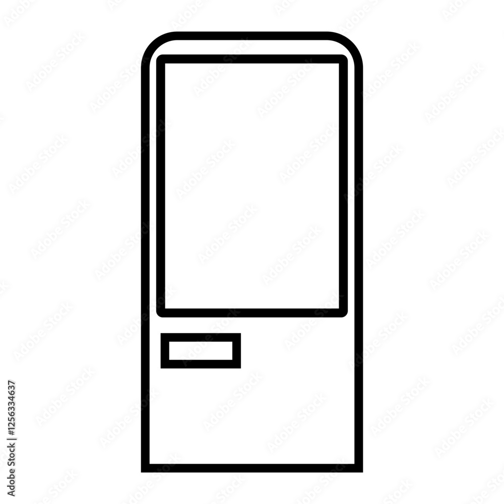 Terminal device family outline icon pack Terminal device family outline icon pack