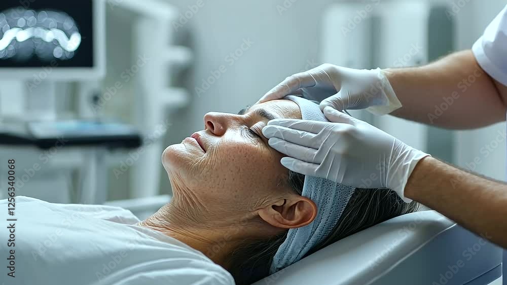Patient Undergoing Physical Therapy for Neurological Condition Patient Undergoing Physical Therapy for Neurological Condition