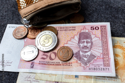 Currency and coins of Bosnia and Herzegovina photo