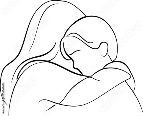 Motherly Love, Tender Embrace, Childs Security, Protective Arms, Gentle Caress, Warmth, Comfort, Saf