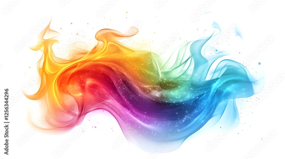 Colorful Abstract Fluid Motion Splash and Swirl with Vibrant Ethereal Energy Colorful Abstract Fluid Motion Splash and Swirl with Vibrant Ethereal Energy