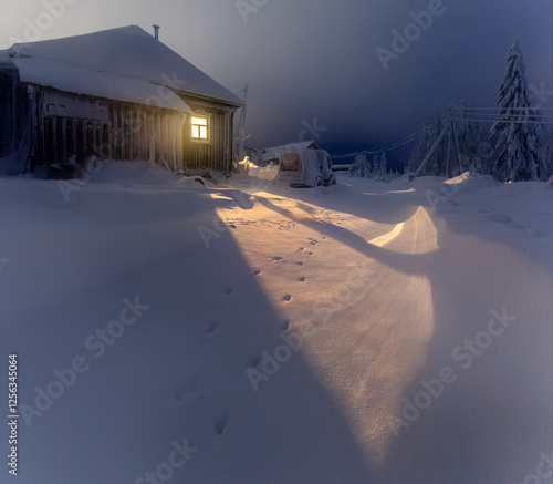 winter in the village