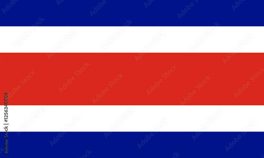 Flag of Costa Rica Vector illustration Flag of Costa Rica Vector illustration