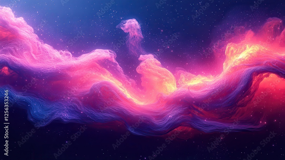 Cosmic nebula, vibrant colors, space background, abstract art, website header Cosmic nebula, vibrant colors, space background, abstract art, website header