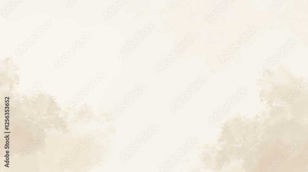 Obraz premium Soft Beige Cloudy Sky with a Dreamy Atmosphere for Backgrounds