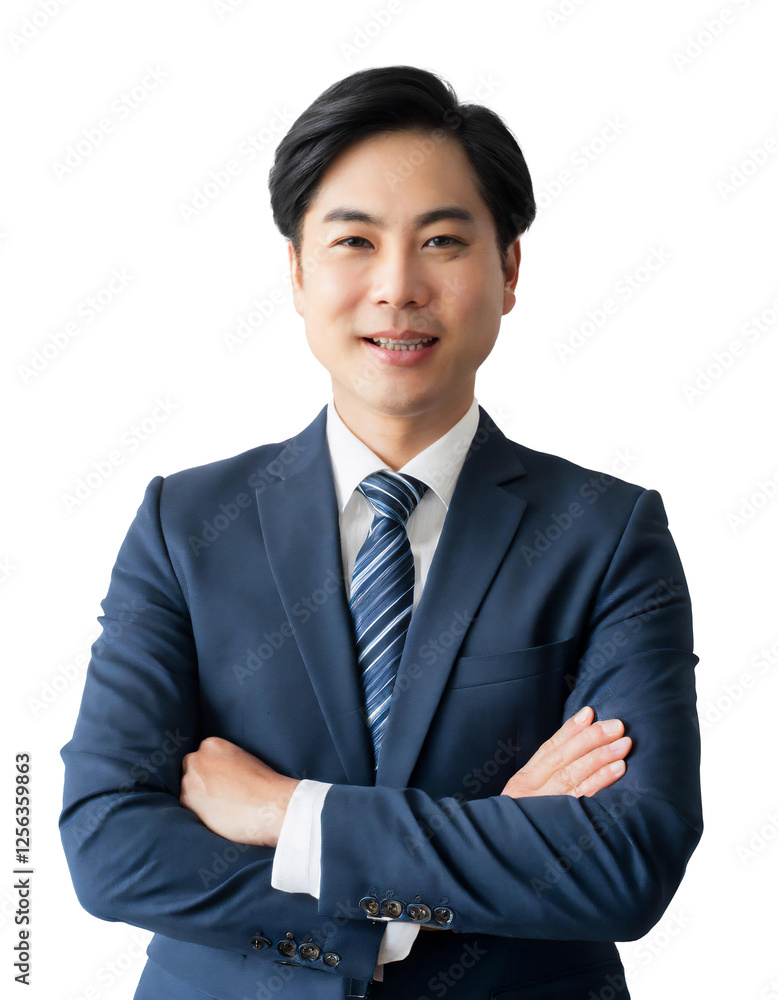 Portrait of only one Man. White Background. Portrait of only one Man. White Background.