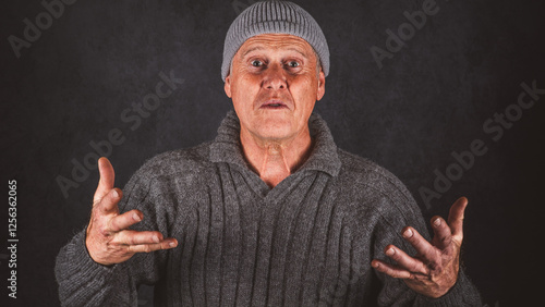 Photos Mann, fragende Geste