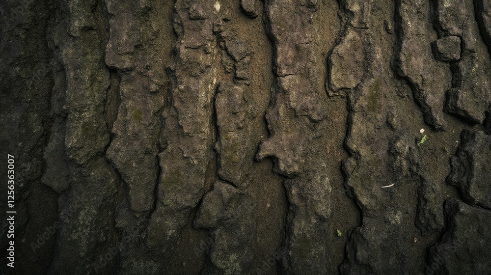 Detailed Close-Up of Tree Bark Texture with Natural Patterns Detailed Close-Up of Tree Bark Texture with Natural Patterns
