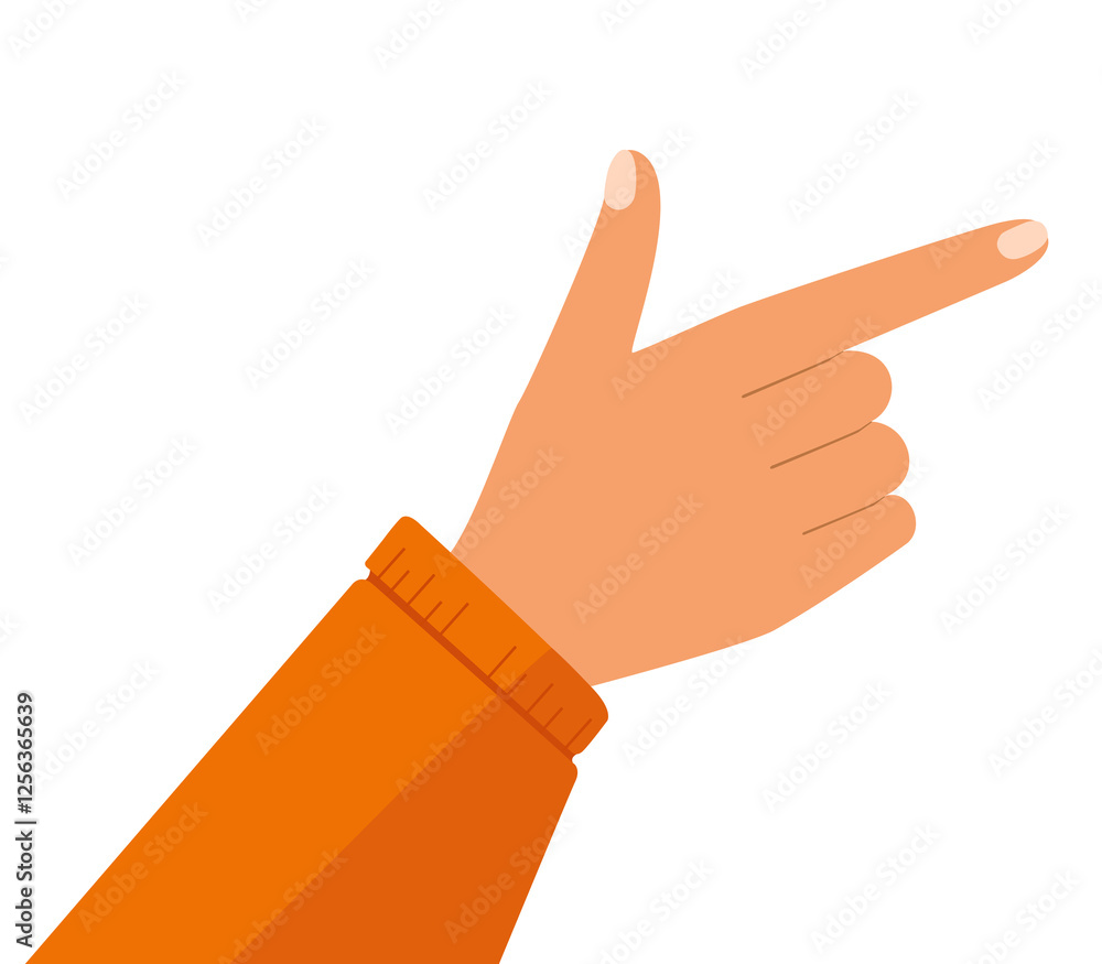 Graphic illustration of a human hand pointing to the right.
Graphic illustration of a human hand pointing to the right.