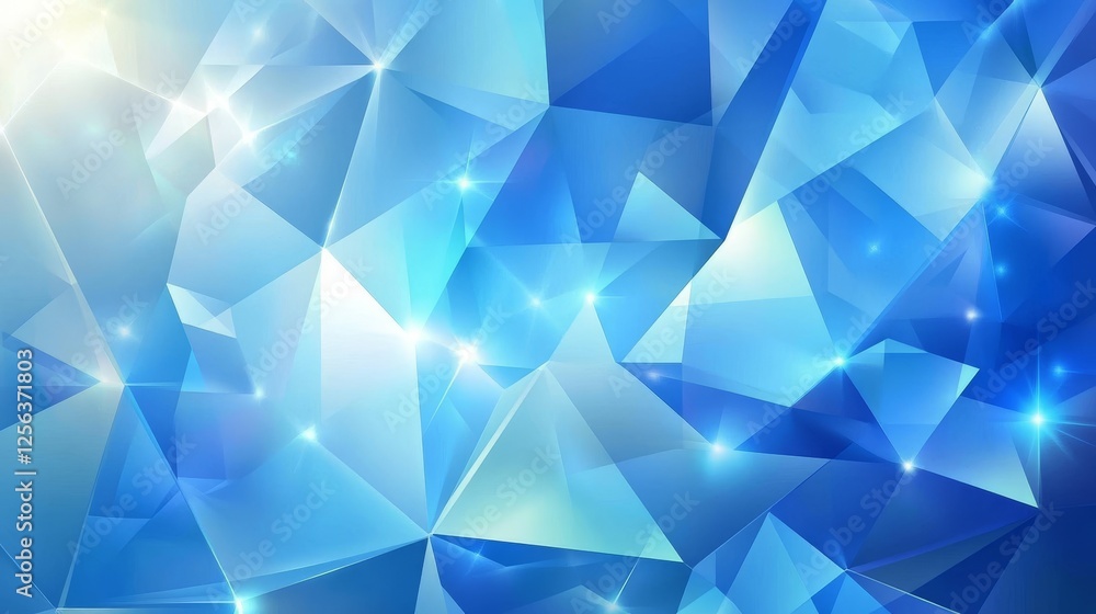 Obraz premium blue abstract background with shining geometric lines. modern shiny colors