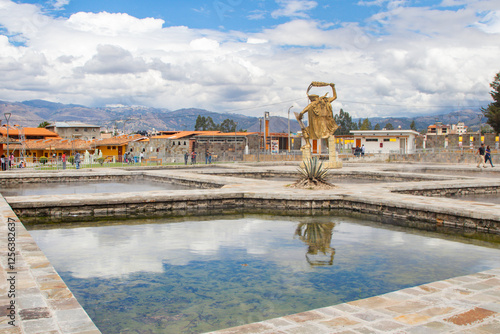 Inca in the pots of Baños del Inca