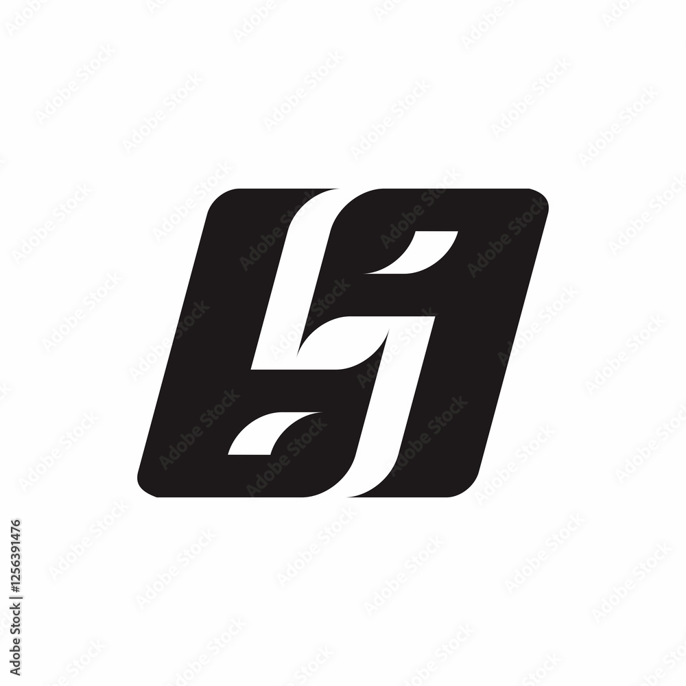 Obraz premium Number 6 and 9 combination, in the middle forming letter S or number 5. Suitable for business logo