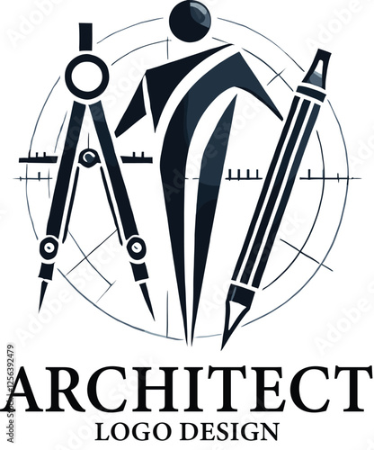 Architect Vector Logo Design